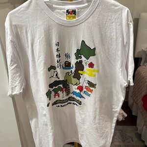 A Bathing Ape White Graphic T-Shirt